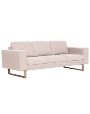 Elegancka trzyosobowa sofa Williams 3X - kremowa