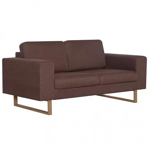 Zdjęcie produktu Elegancka dwuosobowa sofa Williams 2X - brązowa.