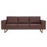 Fotografia Elegancka trzyosobowa sofa Williams 3X - brązowa z kategorii Tanie kanapy i sofy