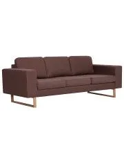 Elegancka trzyosobowa sofa Williams 3X - brązowa w sklepie Edinos.pl