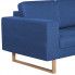 Szczegółowe zdjęcie nr 6 produktu Elegancka dwuosobowa sofa Williams 2X - niebieska