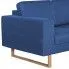 Szczegółowe zdjęcie nr 6 produktu Granatowa elegancka dwuosobowa sofa - Williams 2X