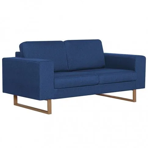 Zdjęcie produktu Granatowa elegancka dwuosobowa sofa - Williams 2X.
