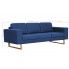 Szczegółowe zdjęcie nr 7 produktu Elegancka trzyosobowa sofa Williams 3X - niebieska