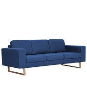 Elegancka trzyosobowa sofa Williams 3X - niebieska w sklepie Edinos.pl