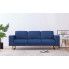 Szczegółowe zdjęcie nr 9 produktu Elegancka trzyosobowa sofa Williams 3X - niebieska