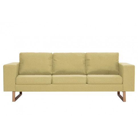 Szczegółowe zdjęcie nr 4 produktu Elegancka trzyosobowa sofa Williams 3X - zielona