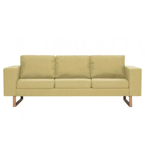 Szczegółowe zdjęcie nr 4 produktu Elegancka trzyosobowa sofa Ladi 3X - zielona
