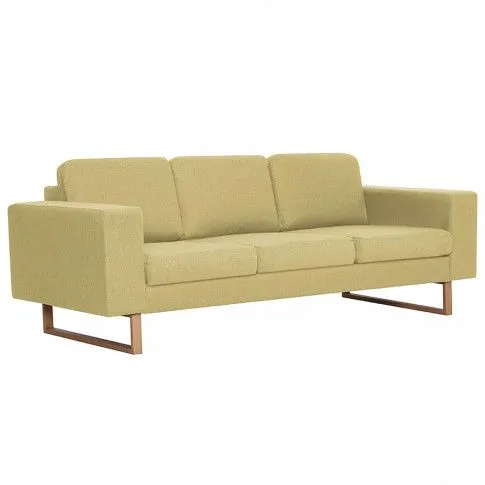 Zdjęcie produktu Elegancka trzyosobowa sofa Williams 3X - zielona.