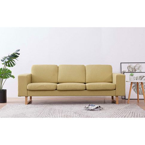 Szczegółowe zdjęcie nr 9 produktu Elegancka trzyosobowa sofa Williams 3X - zielona