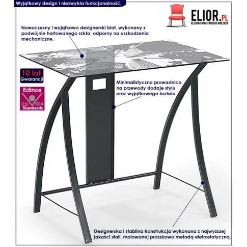 Fotografia Biurko szklane Crayon 5X z kategorii Biurka