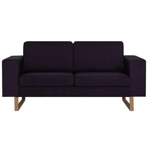 Szczegółowe zdjęcie nr 4 produktu Elegancka dwuosobowa sofa Williams 2X - czarna