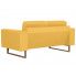 Fotografia Elegancka dwuosobowa sofa Williams 2X - żółta z kategorii Kanapy i sofy