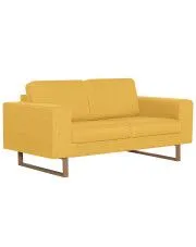 Elegancka dwuosobowa sofa Williams 2X - żółta