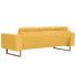 Fotografia Elegancka trzyosobowa sofa Williams 3X - żółta z kategorii Tanie kanapy i sofy