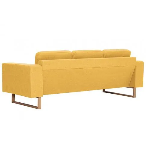 Fotografia Elegancka trzyosobowa sofa Ladi 3X - żółta z kategorii Wypoczynki
