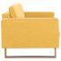 Szczegółowe zdjęcie nr 5 produktu Elegancka trzyosobowa sofa Williams 3X - żółta