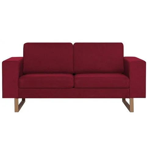 Zdjęcie dwuosobowa sofa Ladi 2X - czerwone wino | Edinos.pl