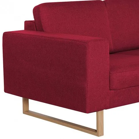 Szczegółowe zdjęcie nr 6 produktu Elegancka dwuosobowa sofa Ladi 2X - czerwone wino