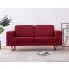 Szczegółowe zdjęcie nr 9 produktu Elegancka dwuosobowa sofa Williams 2X - czerwone wino