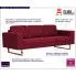 Szczegółowe zdjęcie nr 8 produktu Elegancka trzyosobowa sofa Williams 3x - czerwone wino