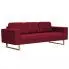 Elegancka trzyosobowa sofa Williams 3x - czerwone wino