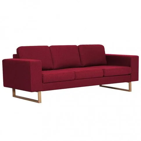 Zdjęcie produktu Elegancka trzyosobowa sofa Williams 3x - czerwone wino.