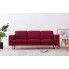 Szczegółowe zdjęcie nr 9 produktu Elegancka trzyosobowa sofa Williams 3x - czerwone wino