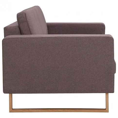 Szczegółowe zdjęcie nr 4 produktu Elegancka dwuosobowa sofa Ladi 2X - taupe