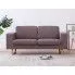 Szczegółowe zdjęcie nr 9 produktu Elegancka dwuosobowa sofa Williams 2X - taupe