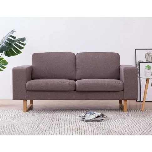Szczegółowe zdjęcie nr 9 produktu Elegancka dwuosobowa sofa Ladi 2X - taupe