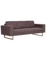 Elegancka trzyosobowa sofa Williams 3x -  taupe w sklepie Edinos.pl