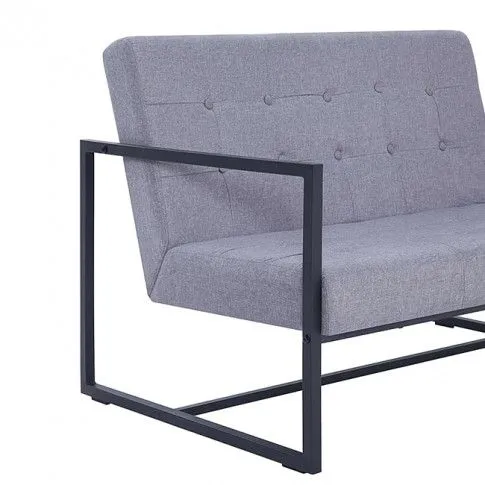 Fotografia Zgrabna 2-osobowa sofa Aparro - jasnoszara z kategorii Kanapy i sofy
