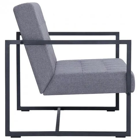Szczegółowe zdjęcie nr 6 produktu Zgrabna 2-osobowa sofa Aparro - jasnoszara