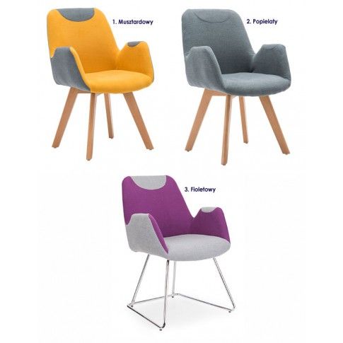 Zdjęcie fotel wypoczynkowy Marvin fioletowy nowoczesny - sklep Edinos.pl