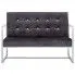 Fotografia Zgrabna 2-osobowa sofa Aparro - szara z kategorii Kanapy i sofy