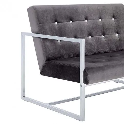 Zdjęcie zgrabna 2-osobowa sofa Aparro, szara | Edinos.pl
