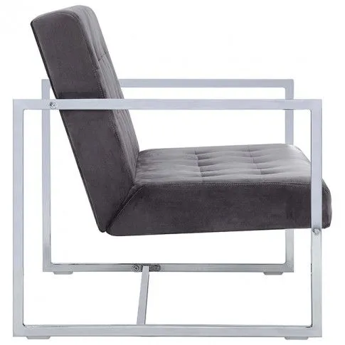 Szczegółowe zdjęcie nr 5 produktu Zgrabna 2-osobowa sofa Aparro - szara