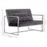 Szczegółowe zdjęcie nr 7 produktu Zgrabna 2-osobowa sofa Aparro - szara