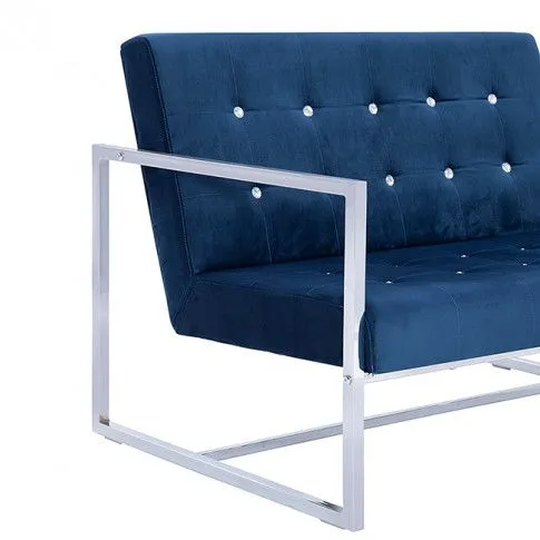 Fotografia Granatowa sofa 2-osobowa - Mefir z kategorii Kanapy i sofy