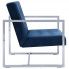Szczegółowe zdjęcie nr 4 produktu Zgrabna 2-osobowa sofa Mefir - niebieska