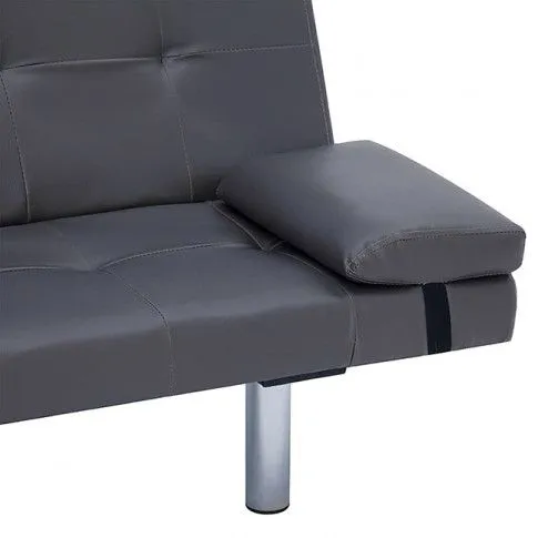 Zdjęcie sofa Tirena z rozkładanym oparciem, szara - w sklepie Edinos.pl