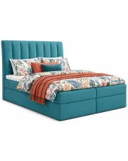 Podwójne łóżko kontynentalne Igedis 160x200 - 44 kolory w sklepie Edinos.pl