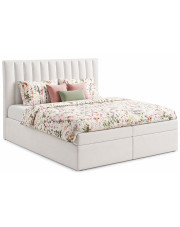 Małżeńskie łóżko kontynentalne Igedis 200x200 - 44 kolory w sklepie Edinos.pl