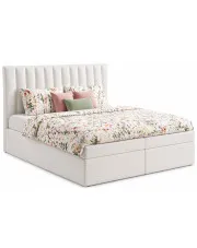 Małżeńskie łóżko kontynentalne Igedis 200x200 - 44 kolory w sklepie Edinos.pl