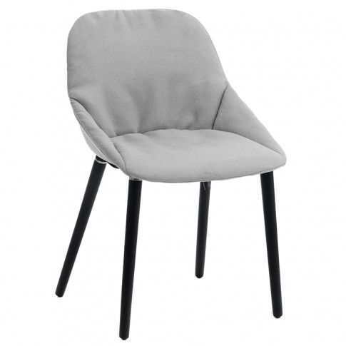 Zdjęcie produktu Miękkie krzesło Fabien - jasnoszare.