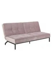 Welurowa sofa Dalima - różowa