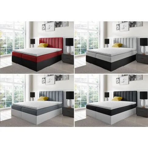 Szczegółowe zdjęcie nr 4 produktu Łóżko kontynentalne Rolix 3X 120x200 - 44 kolory