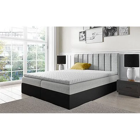 Szczegółowe zdjęcie nr 6 produktu Łóżko kontynentalne Rolix 3X 160x200 - 44 kolory