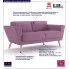 Fotografia Vintage sofa Rubo - jasnofioletowa z kategorii Wypoczynki